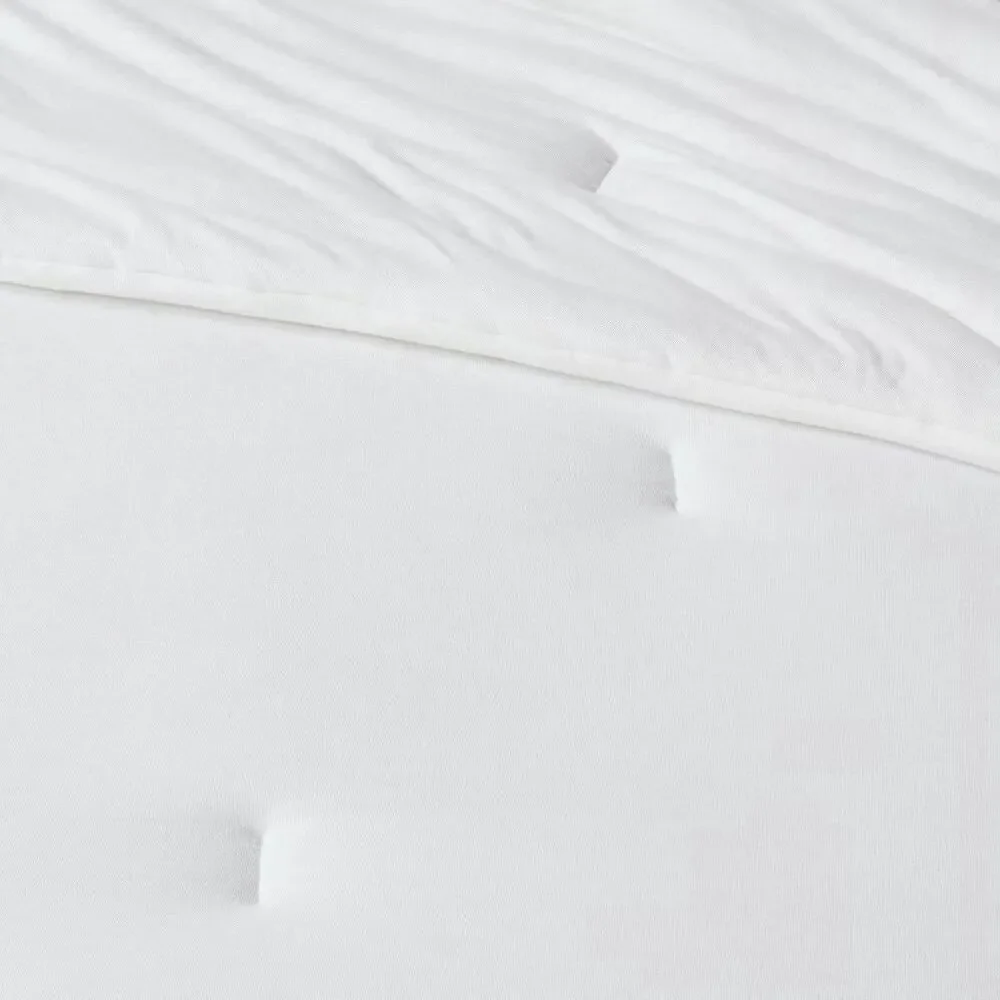 Full Queen White Jersey Comforter Room Essentials Midweight New OEKO-TEX